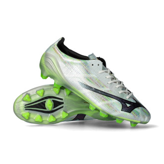 Mizuno Alpha II gemaakt in Japan FG Wit-zilver iriserend-zwart