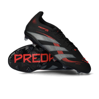 Predator Elite L FG Niño Kern Zwart-Grijs Vier-Lucid Rood