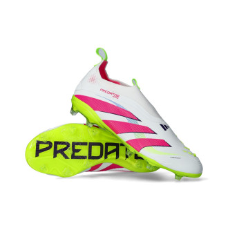 Predator Elite LL FG voor Kinderen Wit-Lucid Roze-Lucid Citroen